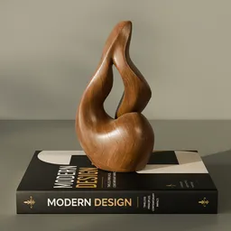 Wood Sculpture on Design Book