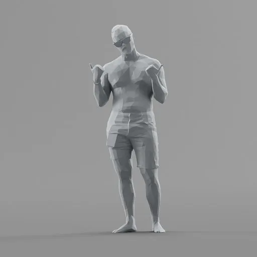 Lowpoly Male Standing