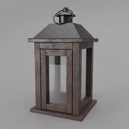 Decorative Wooden Lantern