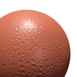 Small Bowl-shaped Moon Craters 3D Brush