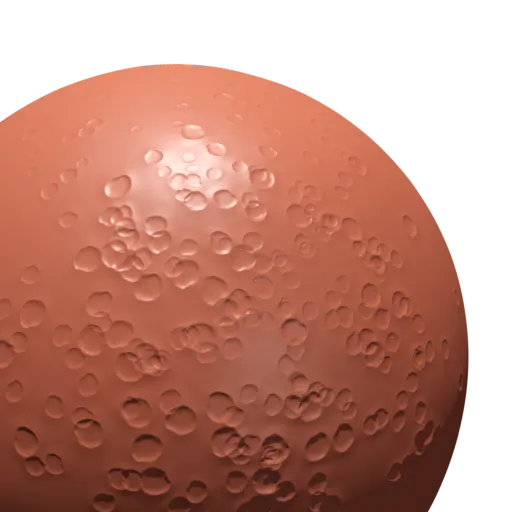 Small Bowl-shaped Moon Craters 3D Brush