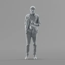 Lowpoly Male Standing