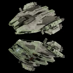 Scifi frigate