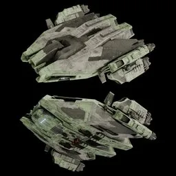 Scifi frigate