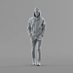 Lowpoly Male Walking