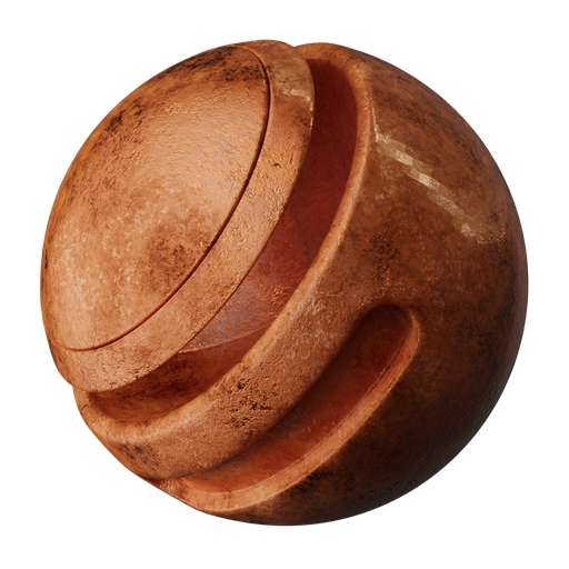 Copper FREE metal materials BlenderKit