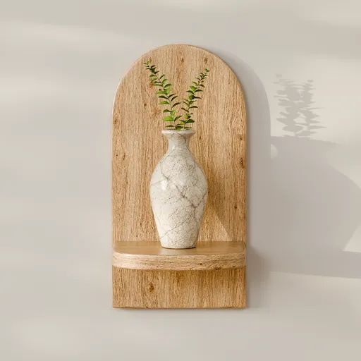 Arched Wood Wall Niche