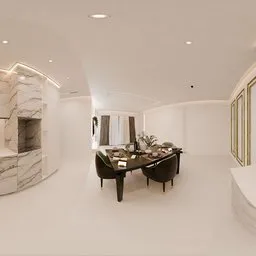 Modern Minimal Interior Dining