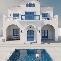 Mediterranean Villa Exterior