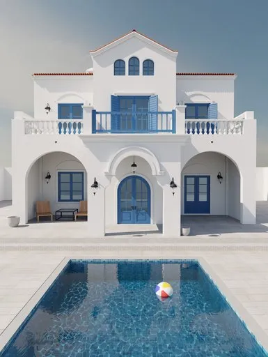 Mediterranean Villa Exterior