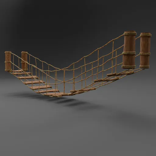 Procedural Rope Bridge Builder