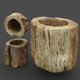 Wooden Pot