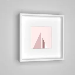 Pink Abstract Art Picture Frame