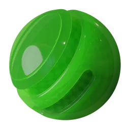 Translucent procedural green plastic