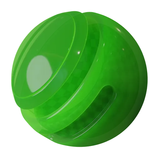 Translucent procedural green plastic