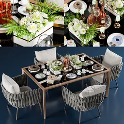 Tosca club chair and table