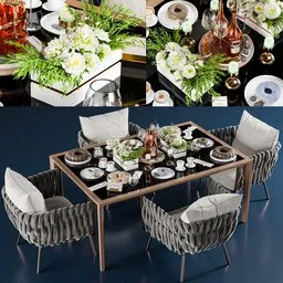 Tosca club chair and table