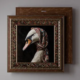 Picture Frame with Patterned Mat