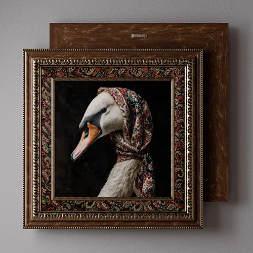 Picture Frame with Patterned Mat