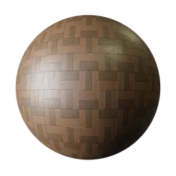 Floor Wood T Motif