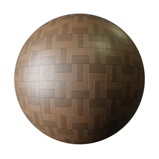 Floor Wood T Motif
