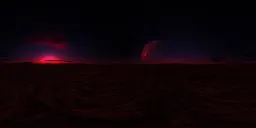 Sci-fi landcape at pink twilight 2