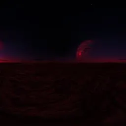 Sci-fi landcape at pink twilight 2