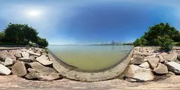 Daytime morning beachfront 16k