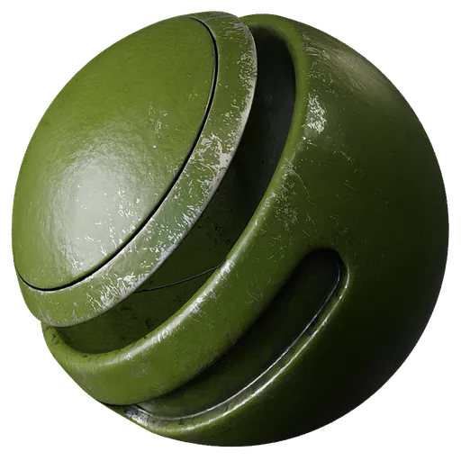 Metal Edge Wear Dull Green