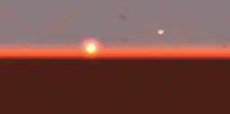 Stylized sky warm light 16k
