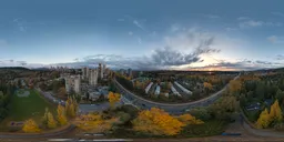 Dramatic City Sunset Sky