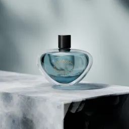 Premium Blue Glass Fragrance Bottle