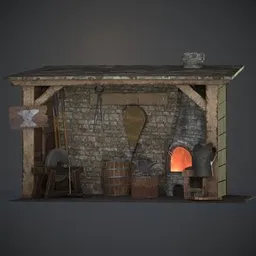 Medieval Blacksmith Forge
