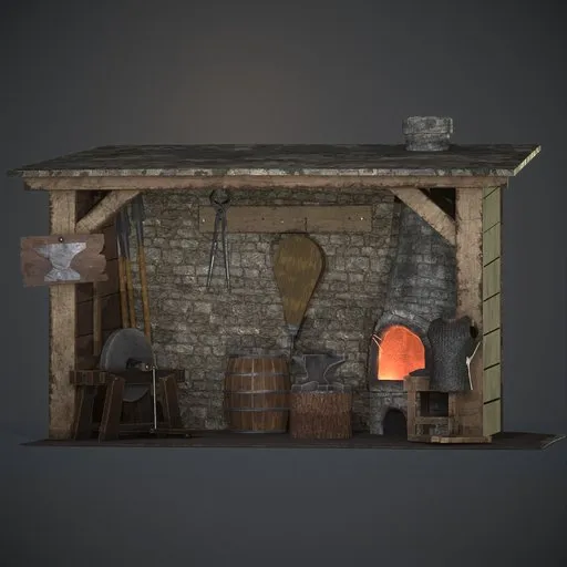 Medieval Blacksmith Forge