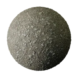 Ground with smaller rocks