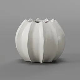 Glossy ceramic vase