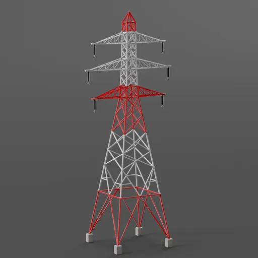 Overhead Powerline Painted