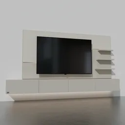 Minimalist Modern TV Wall Unit
