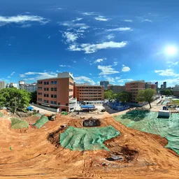 Highsky old building mud