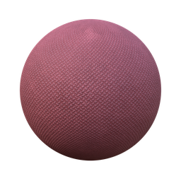 High-quality PBR red rubber coated fabric texture for 3D modeling and Blender artists.