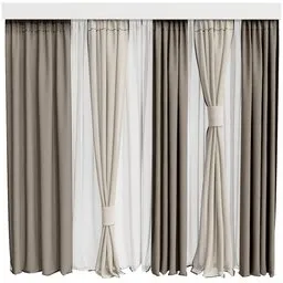 MI Silk And Cotton Curtain Set