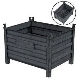 Metal Storage Bin