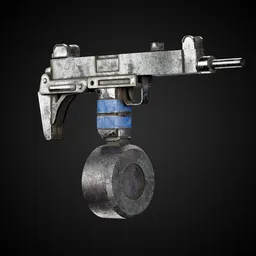 Apocalyptic Game-Ready Guns + 4K Textures | BlenderKit Series