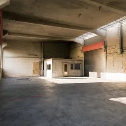 Realistic old warehouse