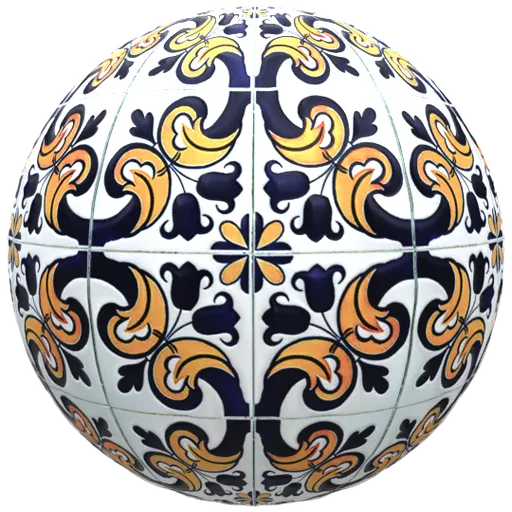 Highly detailed PBR Mexican ceramic material with adjustable texture features for Blender 3D.