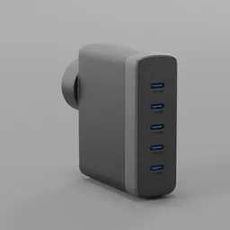 Phone Adaptor Charger 5 Port Type C