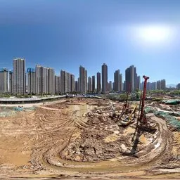 Over the construction site