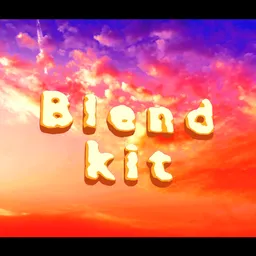 Cartoon Pop Text Effect Sunset Sky