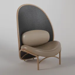 Chips Lounge Chair B0 - natural varnish