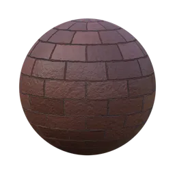 Realistic PBR brick wall texture for 3D modeling and rendering in Blender and other applications.